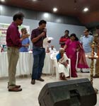 At VARNA SAYANNAM, seniour ammas of Vridhasadanam are being honoured
