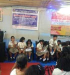 Students from Global Public School Celebrating X'Mas at Vridhasadanam, Tripunithura